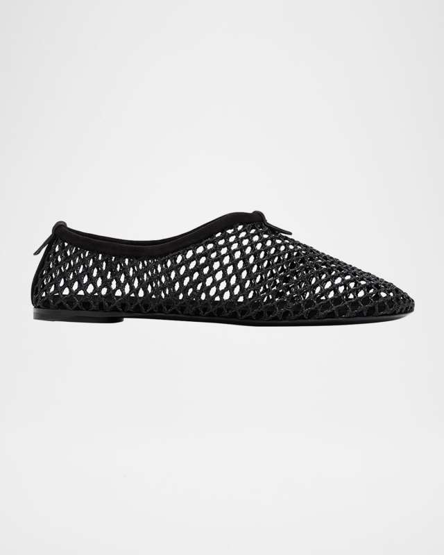Floaty Fishnet Ballerina Flats